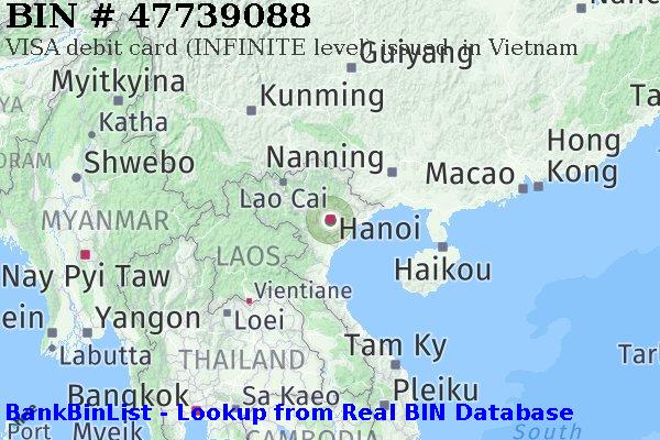 BIN 47739088 VISA debit Vietnam VN