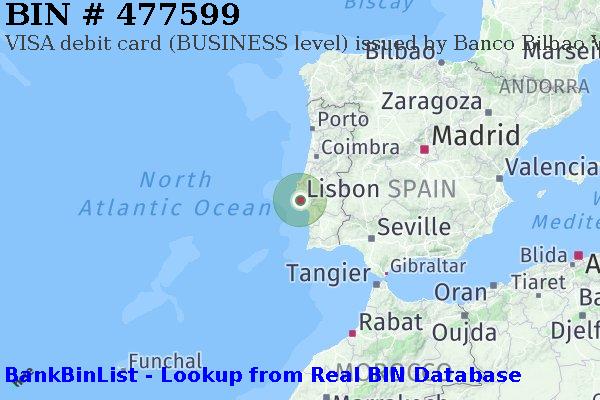 BIN 477599 VISA debit Portugal PT