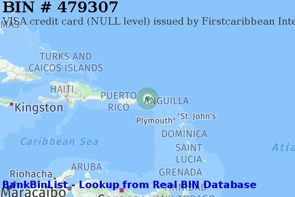 BIN 479307 VISA credit Virgin Islands (British) VG