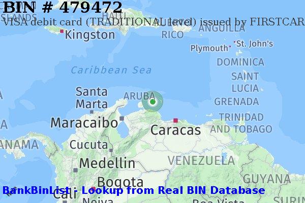 BIN 479472 VISA debit Curaçao CW