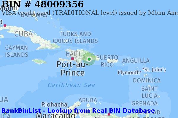 BIN 48009356 VISA credit Dominican Republic DO