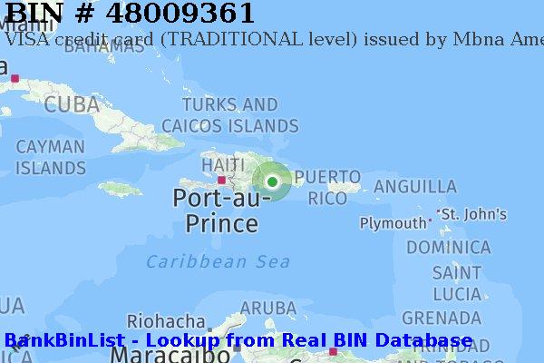 BIN 48009361 VISA credit Dominican Republic DO