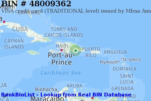 BIN 48009362 VISA credit Dominican Republic DO