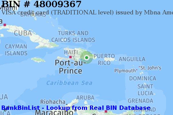 BIN 48009367 VISA credit Dominican Republic DO
