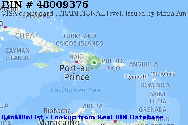 BIN 48009376 VISA credit Dominican Republic DO