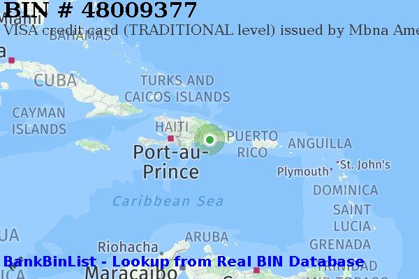 BIN 48009377 VISA credit Dominican Republic DO