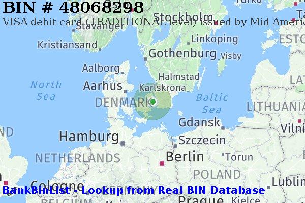 BIN 48068298 VISA debit Denmark DK