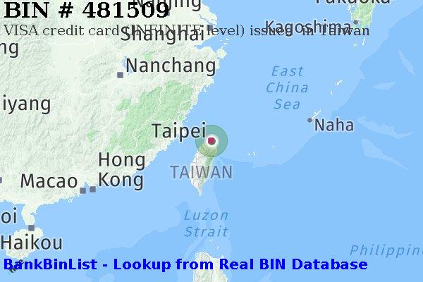 BIN 481509 VISA credit Taiwan TW