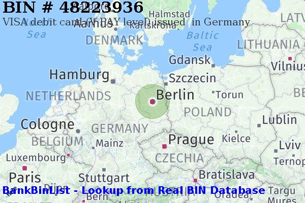 BIN 48223936 VISA debit Germany DE