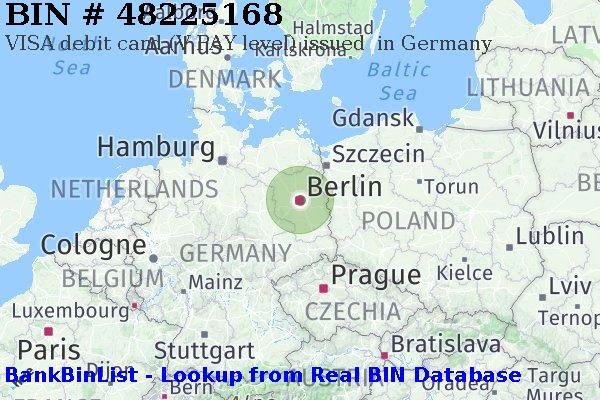 BIN 48225168 VISA debit Germany DE