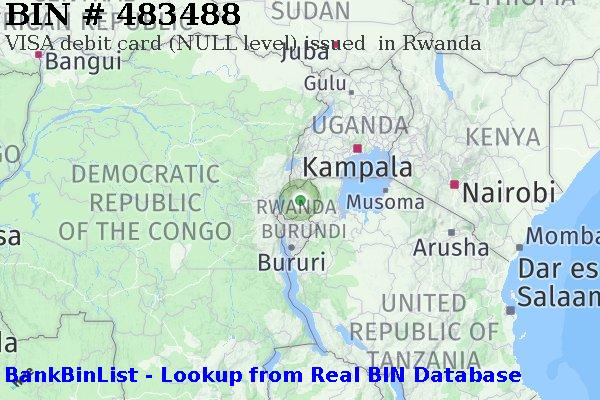 BIN 483488 VISA debit Rwanda RW