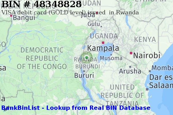BIN 48348828 VISA debit Rwanda RW