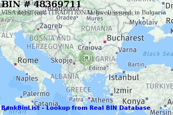 BIN 48369711 VISA debit Bulgaria BG