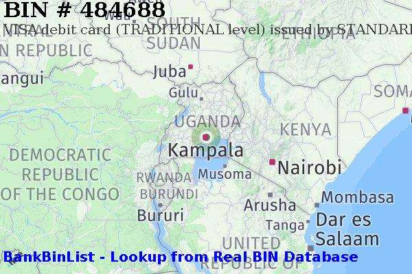 BIN 484688 VISA debit Uganda UG