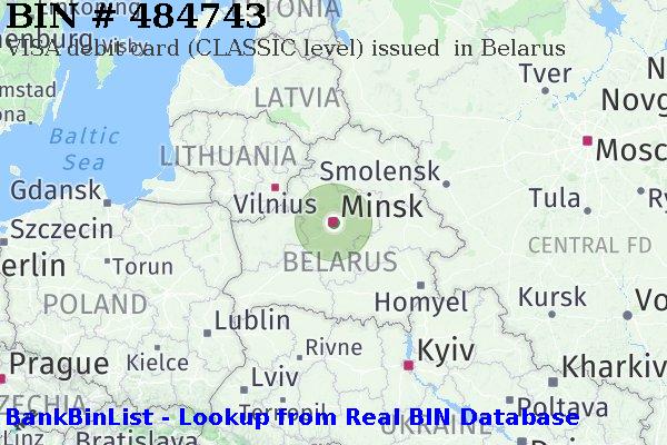 BIN 484743 VISA debit Belarus BY