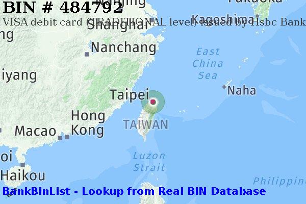BIN 484792 VISA debit Taiwan TW