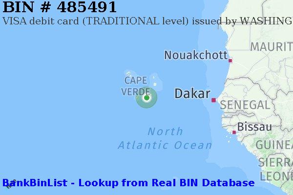 BIN 485491 VISA debit Cape Verde CV