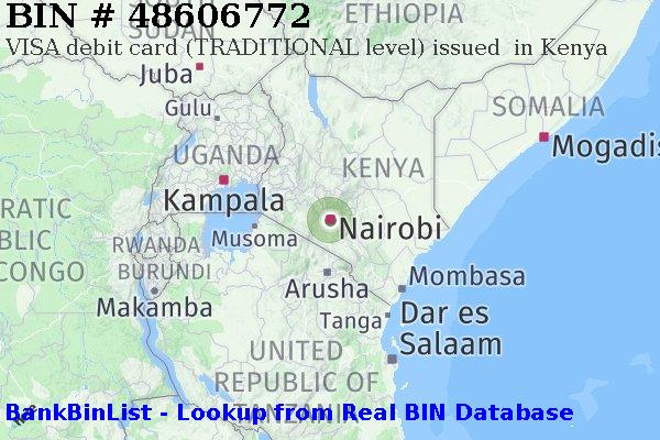 BIN 48606772 VISA debit Kenya KE