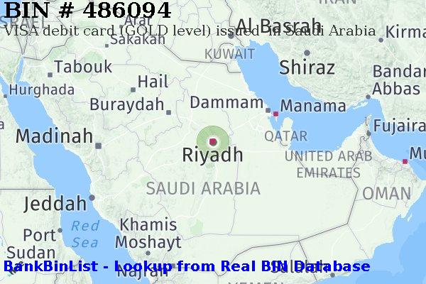 BIN 486094 VISA debit Saudi Arabia SA