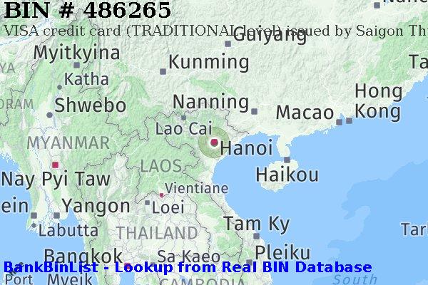 BIN 486265 VISA credit Vietnam VN