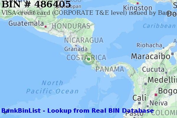 BIN 486405 VISA credit Costa Rica CR