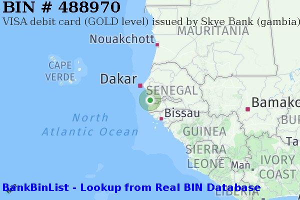 BIN 488970 VISA debit Gambia GM