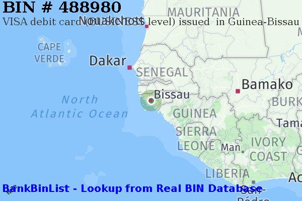 BIN 488980 VISA debit Guinea-Bissau GW