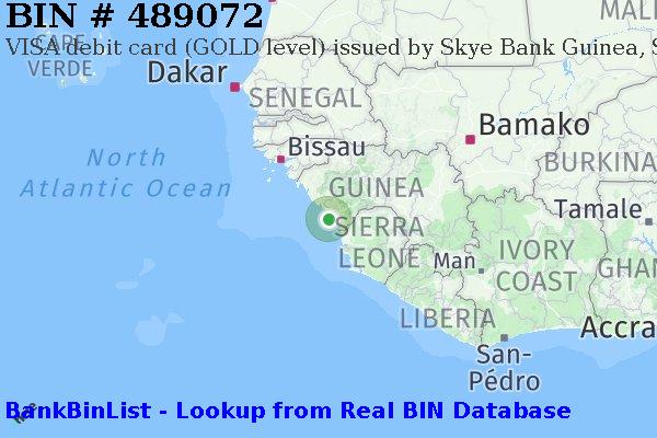 BIN 489072 VISA debit Guinea GN