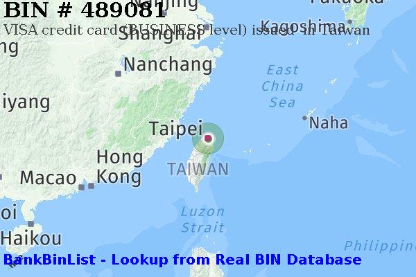 BIN 489081 VISA credit Taiwan TW