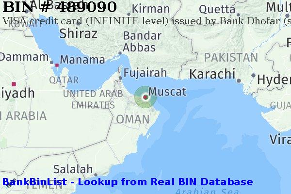 BIN 489090 VISA credit Oman OM