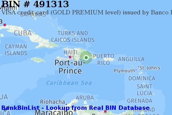 BIN 491313 VISA credit Dominican Republic DO