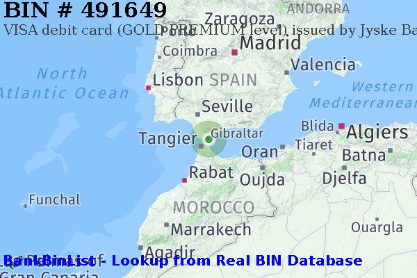 BIN 491649 VISA debit Gibraltar GI