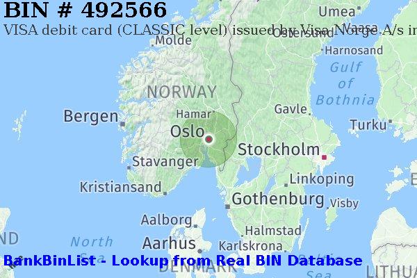 BIN 492566 VISA debit Norway NO