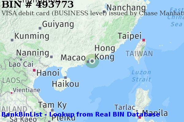 BIN 493773 VISA debit Hong Kong HK