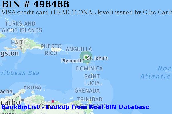 BIN 498488 VISA credit Antigua and Barbuda AG
