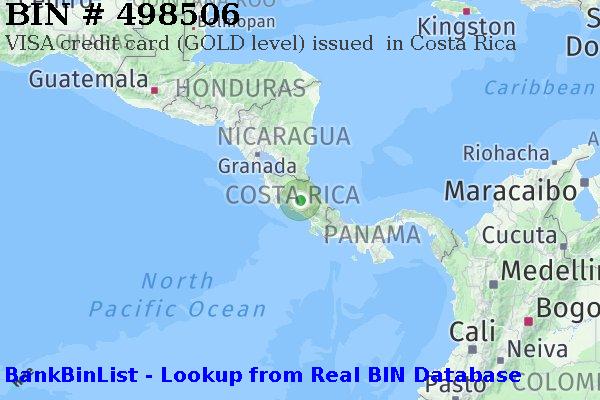 BIN 498506 VISA credit Costa Rica CR