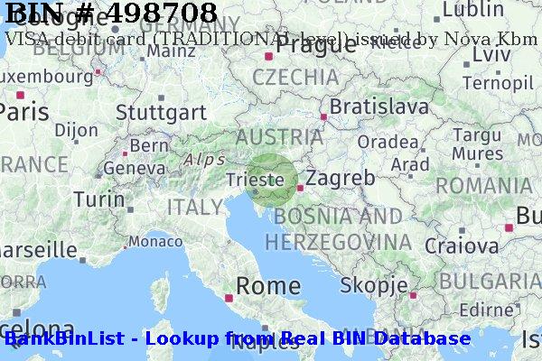 BIN 498708 VISA debit Slovenia SI