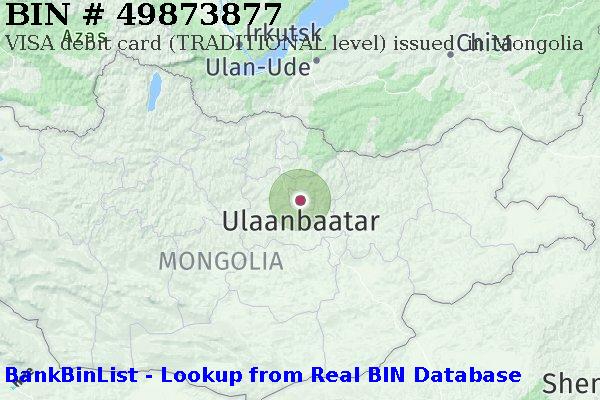 BIN 49873877 VISA debit Mongolia MN