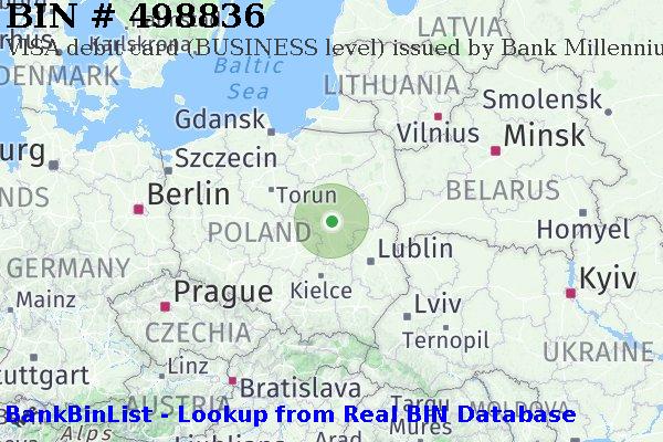 BIN 498836 VISA debit Poland PL