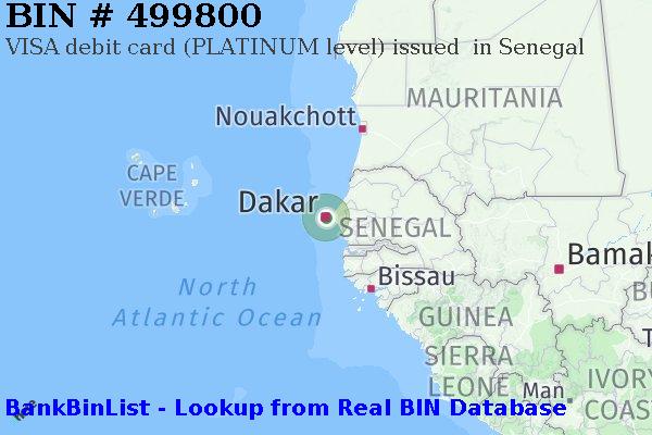 BIN 499800 VISA debit Senegal SN