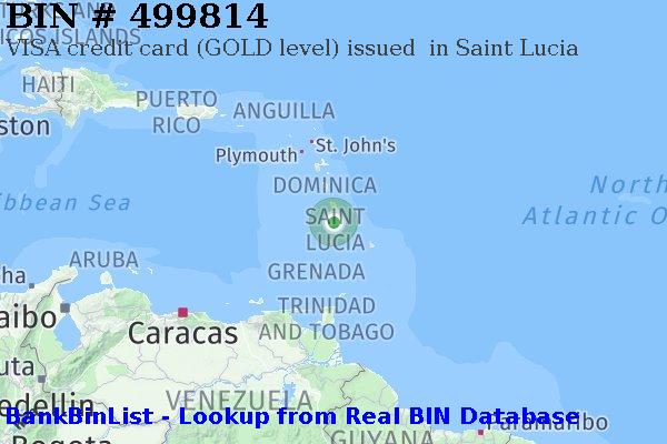 BIN 499814 VISA credit Saint Lucia LC