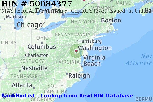 BIN 50084377 MASTERCARD debit United States US
