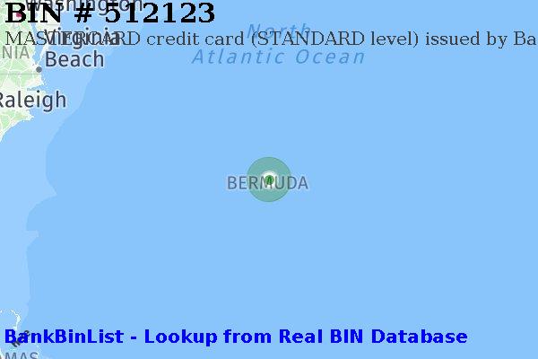 BIN 512123 MASTERCARD credit Bermuda BM