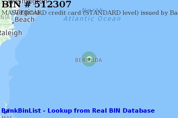 BIN 512307 MASTERCARD credit Bermuda BM