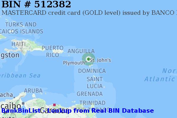 BIN 512382 MASTERCARD credit Antigua and Barbuda AG