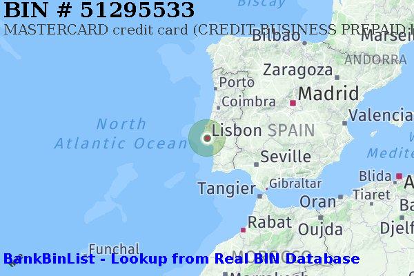 BIN 51295533 MASTERCARD credit Portugal PT