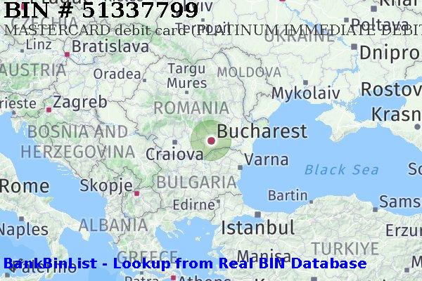 BIN 51337799 MASTERCARD debit Romania RO