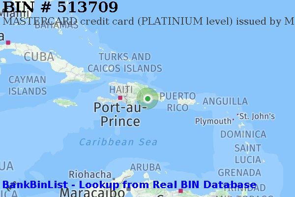 BIN 513709 MASTERCARD credit Dominican Republic DO
