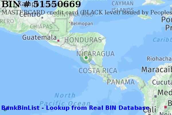 BIN 51550669 MASTERCARD credit Nicaragua NI