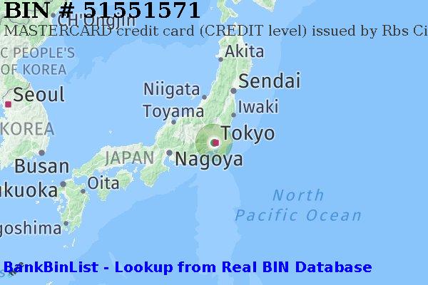 BIN 51551571 MASTERCARD credit Japan JP